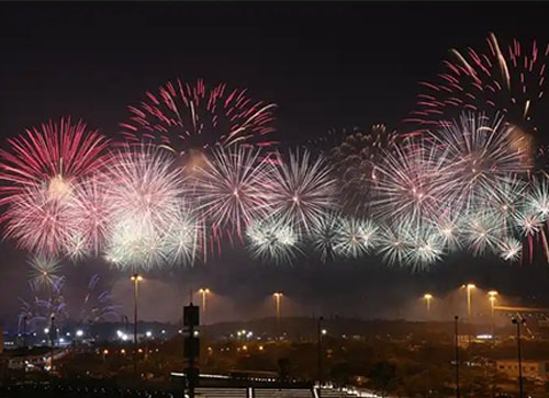昌吉县焰火晚会